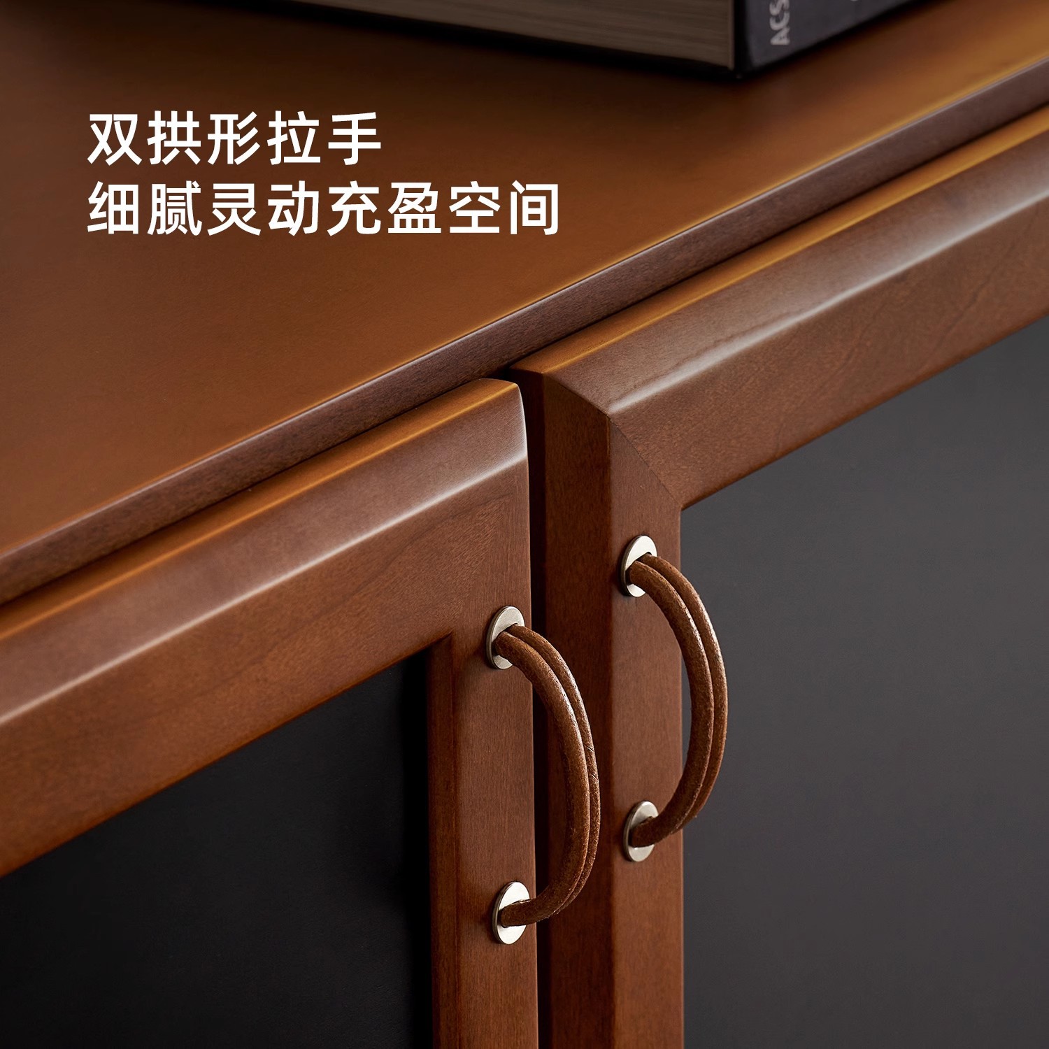 Gabinete de comedor medieval, gabinete de almacenamiento retro de madera maciza contra la pared, gabinete de almacenamiento de sala de estar doméstico integrado, mesa de colocación de máquina de café