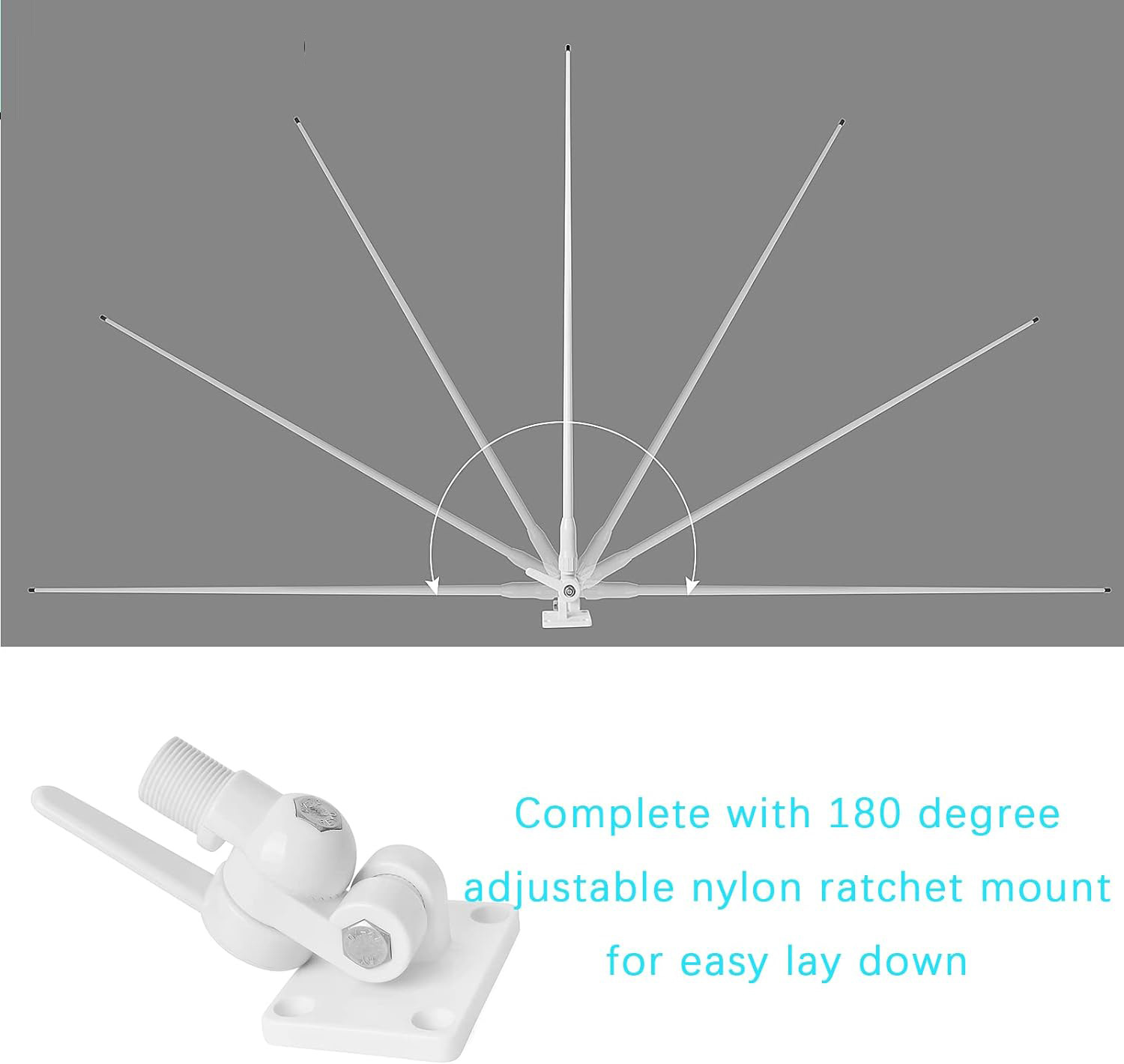 Marine Ais Antenna Ha-021 Vhf Antenna Ais Antenna with 7m Cables and Mounting Bracket for Yacht