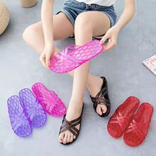 家居垫脚水晶鞋 休闲耐脏 厂家直销批发 摆地摊家居女拖鞋