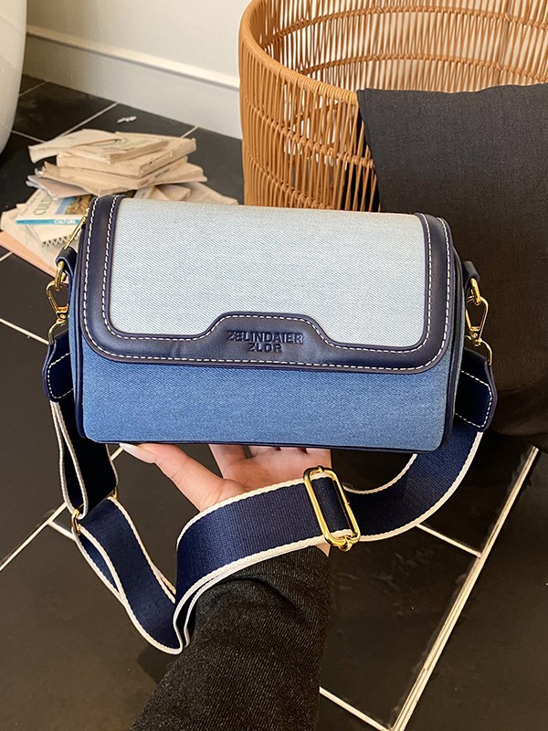 Jeans color casual bolso pequeño para mujeres 2026 nuevo nicho coreano de alto nivel retro versátil bolso de mochila