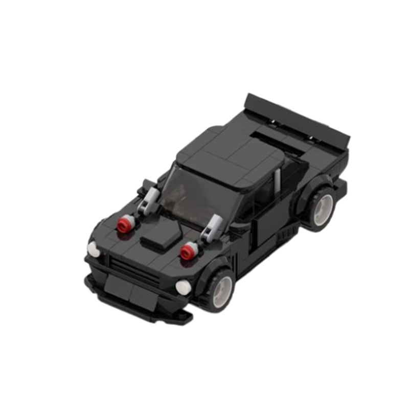 Modelo de carro de corrida em blocos de construção puzzle_voghion.com