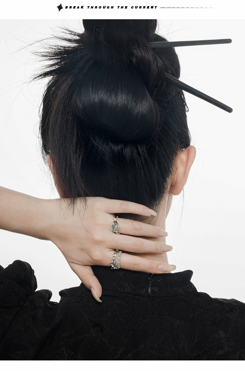 Fashion Bamboo Sterling Silver Plating Open Ring 1 Piece