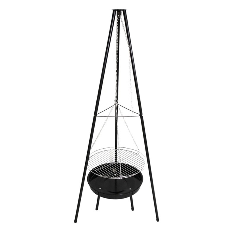 En stock barbacoa parrilla al aire libre trípode barbacoa parrilla camping barbacoa campstove colgante estufa americana barbacoa parrilla