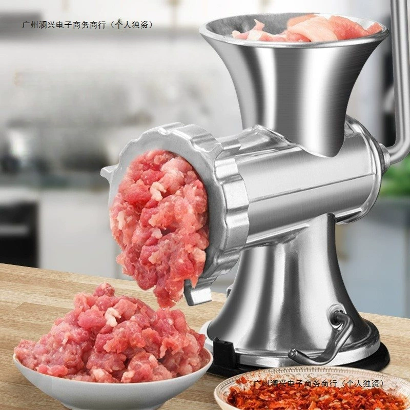 Ручная мясорубка из нержавеющей стали 304 для домашнего использования, мясорубка с ручным управлением, колбасная начинка, миксер для мяса.