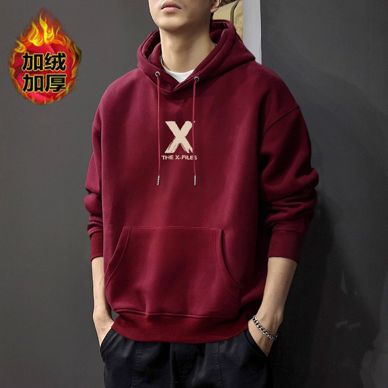 Otoño nuevo suelto pesado sudadera con capuzas letras masculinas y femeninas estilo de moda americana estilo de Hong Kong pareja camisa de manga larga