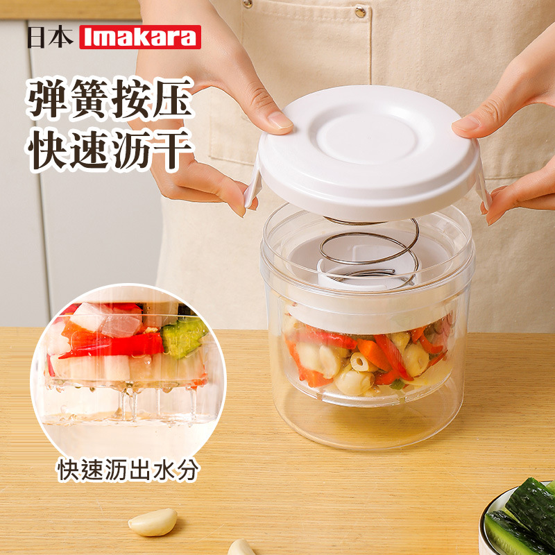 Tarro de kimchi de venta caliente transfronterizo, tanque de kimchi coreano, encurtidos domésticos, encurtidos, tanque de encurtidos, barril de encurtidos, tanque sellado