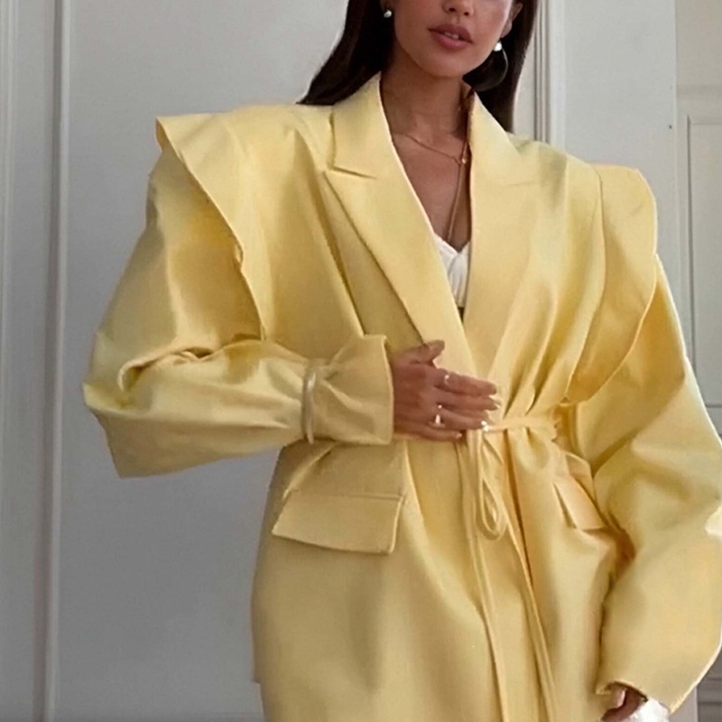 2026 nuevo verano de ropa de mujer Europa y América comercio exterior ropa de mujer elegante viaje de color sólido lazos trajes de cuello chaqueta de verano