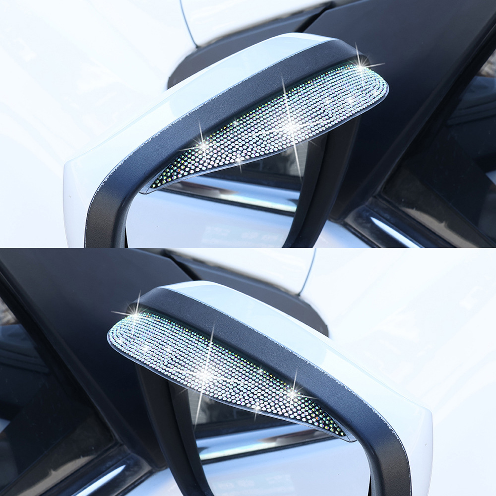 Qìchē – 1 Pair Rhinestone Rain shield - rhinestone-rain-eyebrow-color-diamond-1-pair