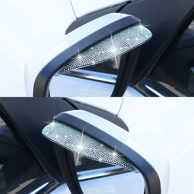 1 pair of cross-border diamond-encrusted Rain shield - rain-eyebrow-with-drill-colored-diamond-1-pair