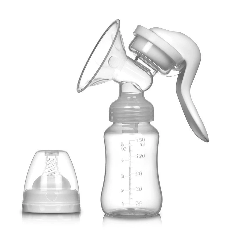 Silicone breast pump for young mother for breastfeeding