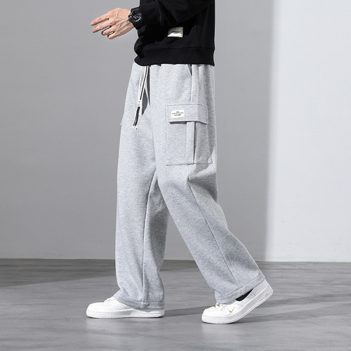 Large M-8XL Loose Ankle Hem Men's Streetwear Brand Casual Trousers Korean Style Fashion Leisure Pants