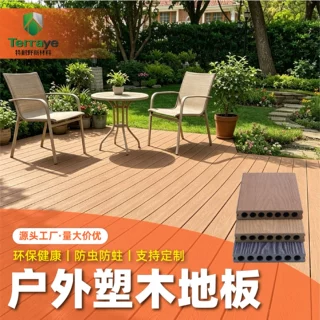 塑木地板室外露台花园庭院防霉耐磨工程园林栈道跨境WPC木塑地板