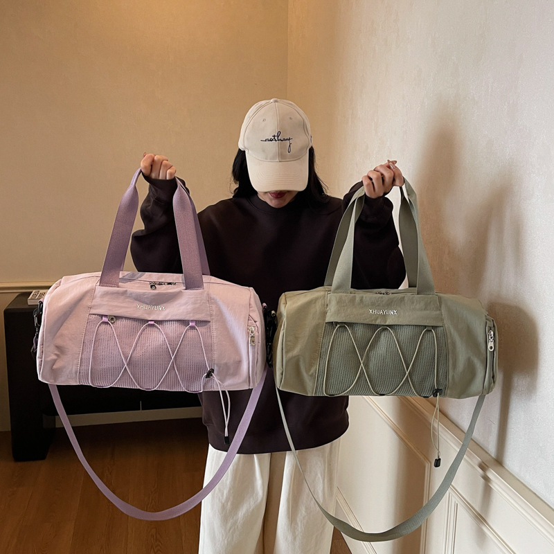 Bolsa de ejercicios, bolso de hombro de moda, bolso de mano, bolso de viaje corto, bolso de equipaje ligero de gran capacidad para mujeres