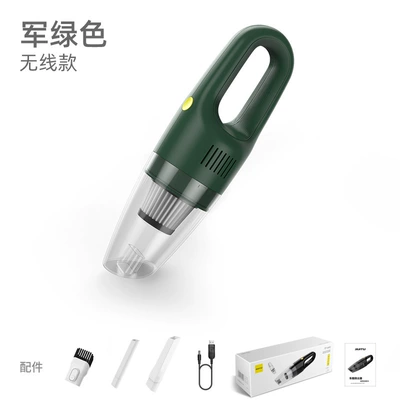 Car Vacuum Cleaner Wireless Charging Tozsoranlar - wireless-green