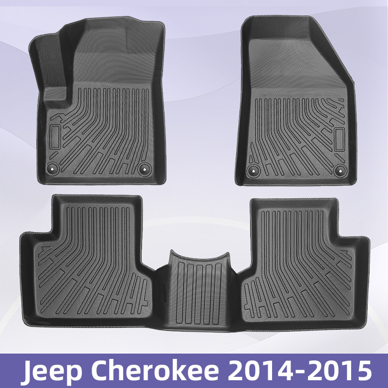 Aplicable a Jeep Cherokee 2014 - 2015 TPE Foot Pads 3D All Weather Material Backpack Pad