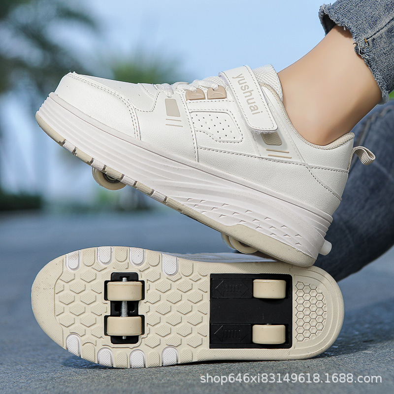 heelloo shoes four-wheeled invisible children's roller skates walking roller shoes boys generation hair two-wheeled girl shoes with wheels