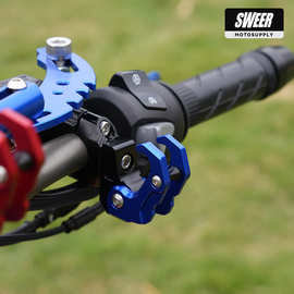 摩托车刹车泵半圈固定安装折叠挂钩电动车通用铝合金行李置物新款