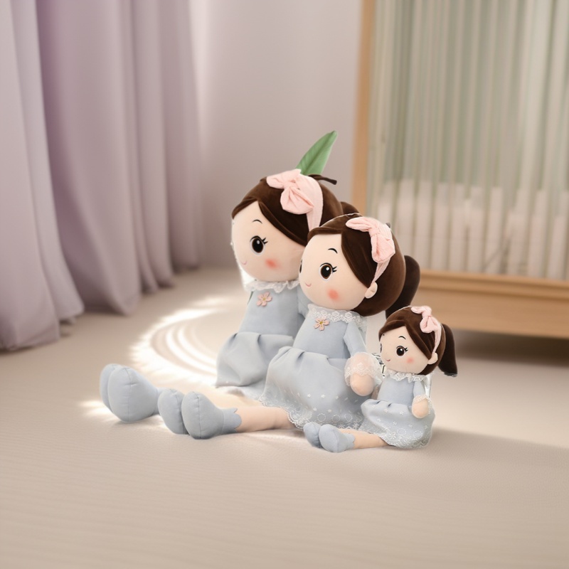 New Cute Doll Plush Toy Doll for Girls to Sleep with and Soothe Pink Rag Doll Birthday Gift