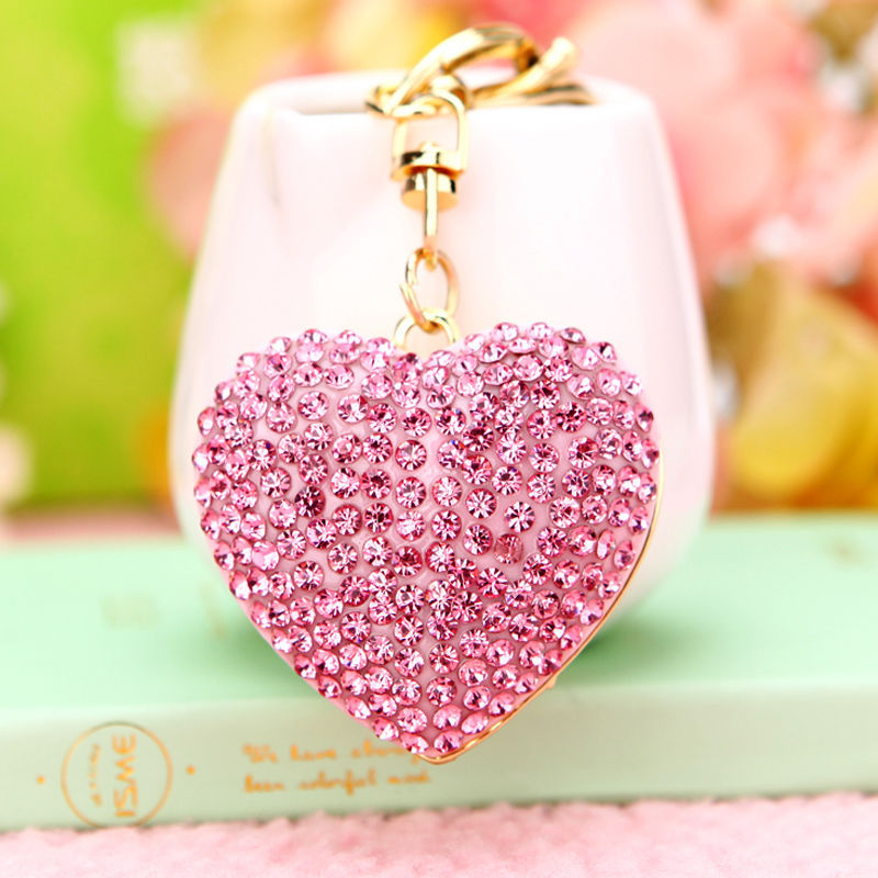 50g Weight Bag Pendant, Keychain Classification 1 Piece Quantity Holiday, Outdoor Occasion Metal Material Heart Shape Pattern Women's Gender Sweet, Simple Style Style Sweet Simple Style Heart Shape Metal Women's Bag Pendant Keychain 7