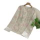 Organza Embroidered New Chinese Long-sleeved Coat Women's Retro Buckle Light Guofeng Top Spring and Summer Light Sunscreen Cardigan