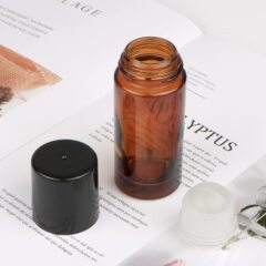50mlのボールの瓶の茶色のボールの瓶の透明な蒙砂の唇の油の瓶の目の霜の瓶の茶色の精油の瓶