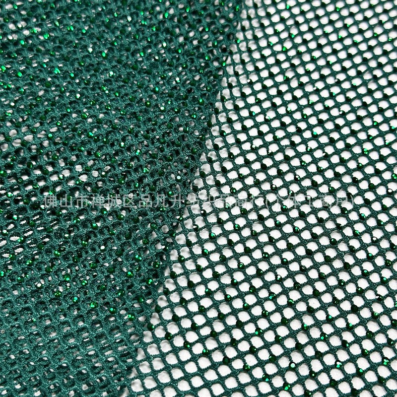 Fabricante nuevo sitio de vidrio de Austria taladro de malla elástica densa para brindis vestido de noche image 4