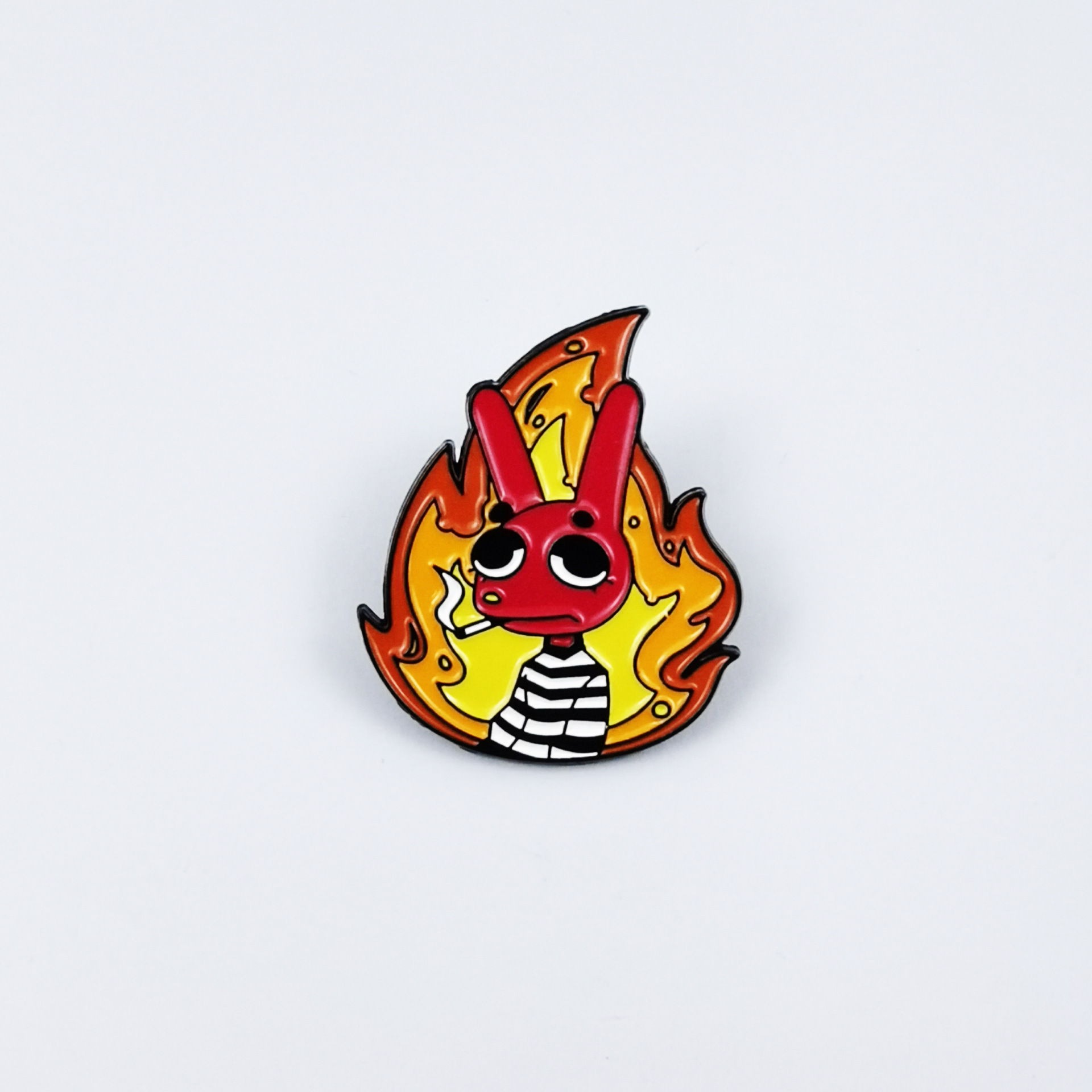 Bonito bolso de broche de aleación de tomate y huevo pequeño colgante joyería medalla ropa creativa accesorios broche broche