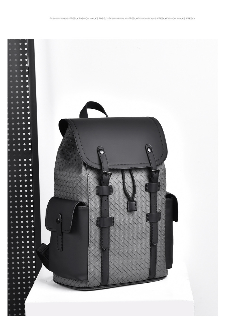 Waterproof 20 Inch Solid Color Casual Travel Laptop Backpack display picture 9