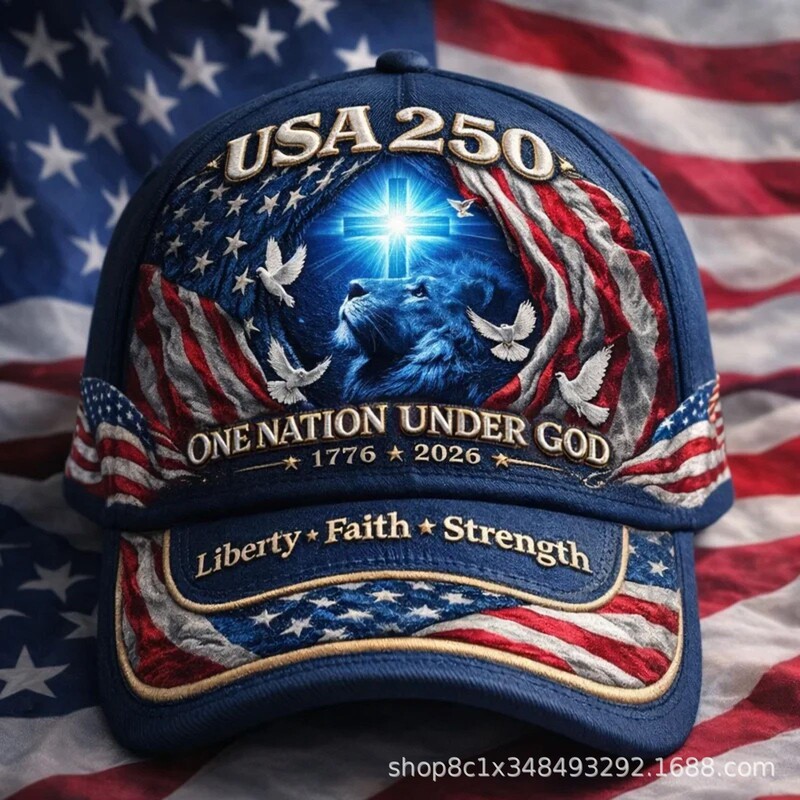 Cross-Border New Product: American 250Th Anniversary Commemorative Baseball Cap with 3D Digital Print, Unisex Sunshade Cap Cross-Border New Product: American 250Th Anniversary Commemorative Baseball Cap with 3D Digital Print, Unisex Sunshade Cap