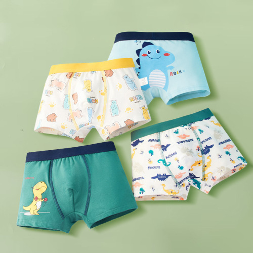 Children's underwear for boys, made of fine combed cotton, suitable for middle-aged children, students, little boys, flat waist pants, baby, foreign trade, cross-border wholesale, dropshipping