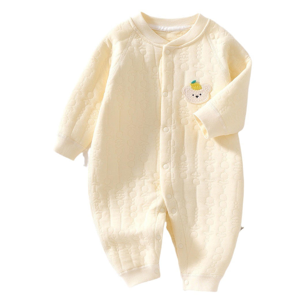 Baby clothes winter cotton thickened jumpsuit Spring and Autumn Winter newborn male and female baby quilted warm cotton-padded clothes