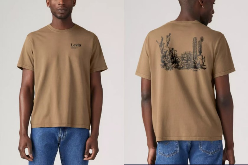 2025欧米ファッションクロスボーダー夏新作トレンドLevi「s高品質男女同モデルtシャツプリント|undefined