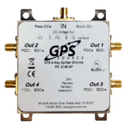 gpssource GPS 1x4 细线分配器 - S14S
