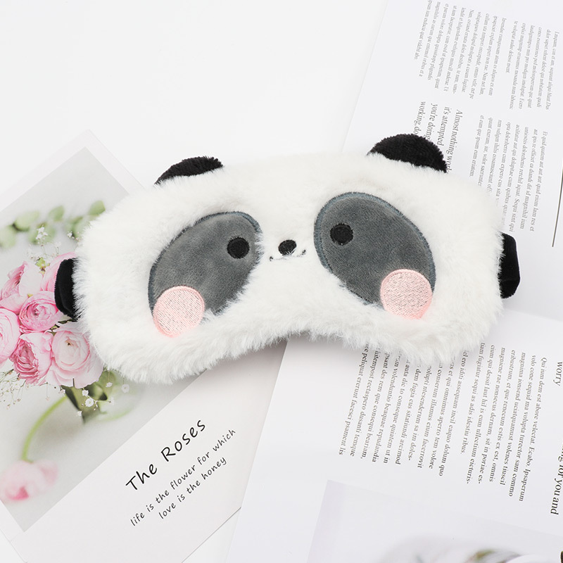 Double-sided silk eye mask sleep shading student female male sleeping eye protection summer ice snow cover hair band