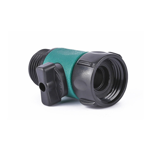Amazon plastic garden hose connection hose straight-through connector with switch 3/4 thread water pipe connector