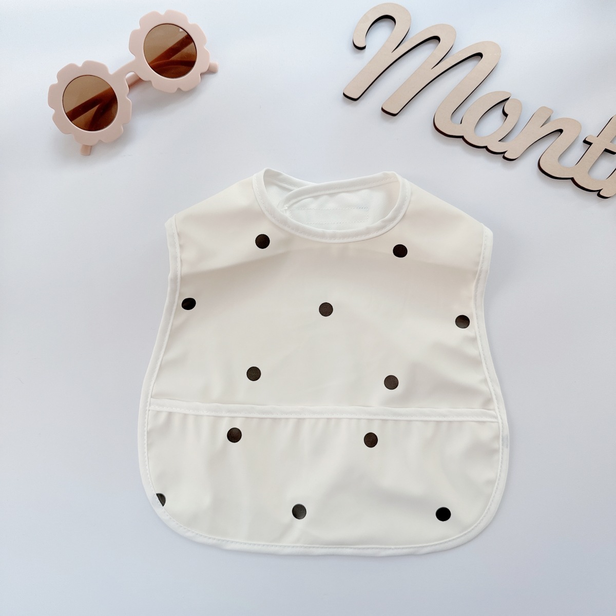 Ins Nordic Style Baby Food Pocket Food Pocket PU Small Bib Baby Disperse-Free Food Pocket Waterproof Slip Towel New Style