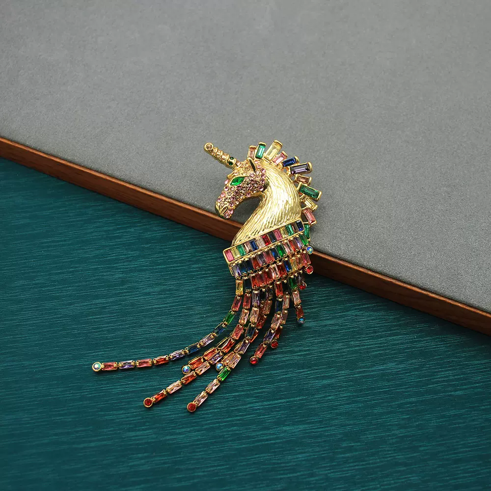 跨境胸针夸张个性复古动物猫胸针服饰配件中古动物胸针可爱镀真金