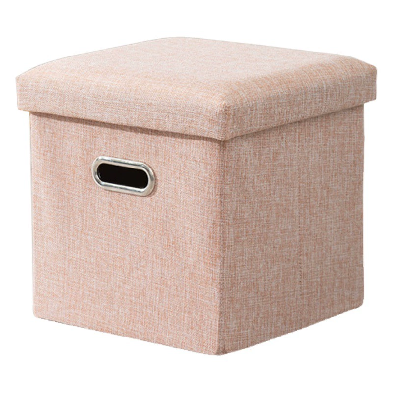Бытовой товарный табурет для хранения хлопка и льна Сестный складной тканевый османский стул с портативным табуретом