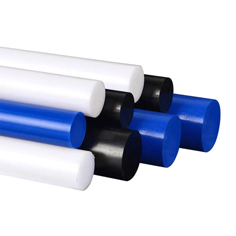 Pa66 Cylindrical Engineering Plastic Rod New Material Polypropylene White Pom Rod Material Black Nylon Rod Processing