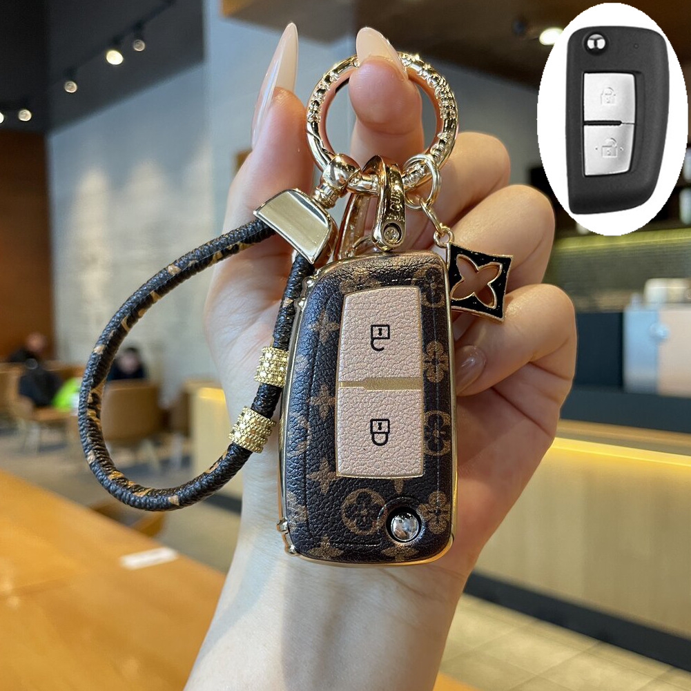 Dongfeng Nissan Sylphy Key Cover Bluebird Sylphy Classic Ji Yi High-End Remote Control Case Trendy Decorative Car Keychain
