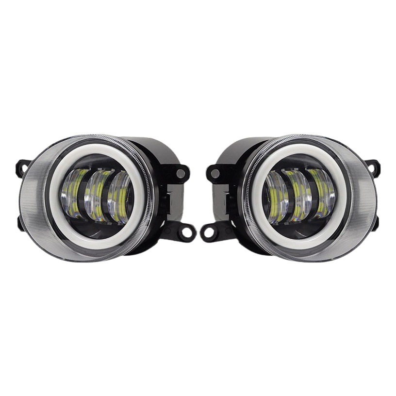 Lente de condensador para faro antiniebla delantero LED bicolor blanco y amarillo de 3.5 pulgadas y 30w con apertura angular, compatible con Toyota Camry