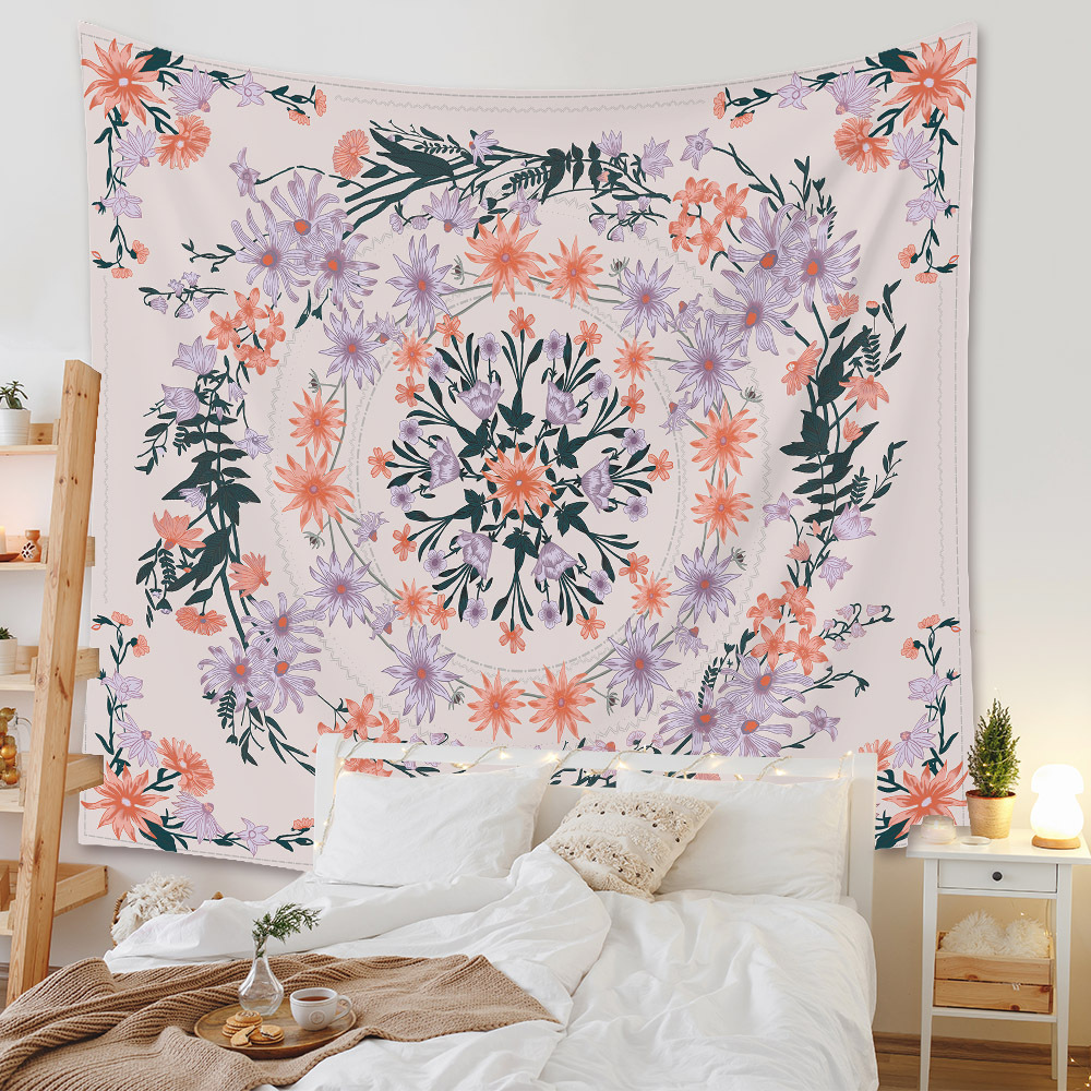 Bohemian Floral Tapestry Room Decorative Background Cloth Wholesale Nihaojewelry display picture 58