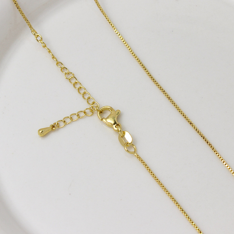 4g Weight Chain Jewelry Making Type 45-50cm Jewelry Making Size Lobster Trigger Clasp Closure Clasp Closure Type Jewelry Accessories Classification 1 Piece Quantity Copper Material Geometric Pattern All Seasons Season Plating Design Simple Style Style 1 Piece Copper 45-50cm Jewelry Accessories Chain Simple Style Geometric 11