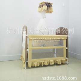 HOLYCAT 多功能童床厂家、铁艺布艺婴儿床DC-221