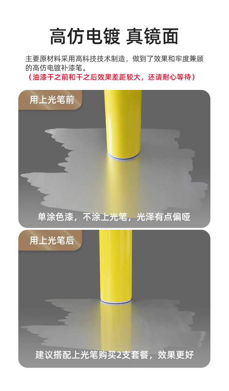 Leshida Glasses Frame Touch-Up Paint Pen High-Quality Imitation Electroplating Non-Chrome Hardware Paint Repair Wholesale in Stock Dropshipping