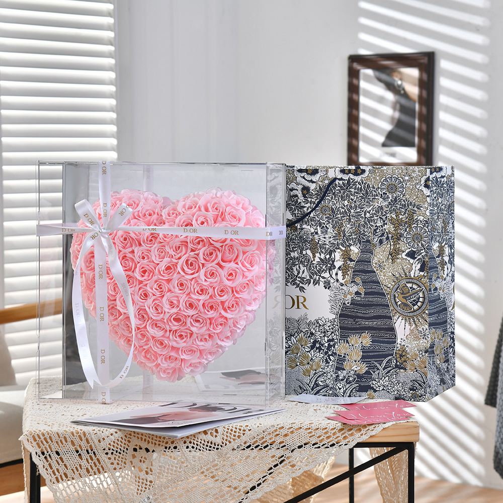 40*40cm 벚꽃가루 [핫셀링 완제품 선물가방] 열어서 돈을 넣을 수 있습니다