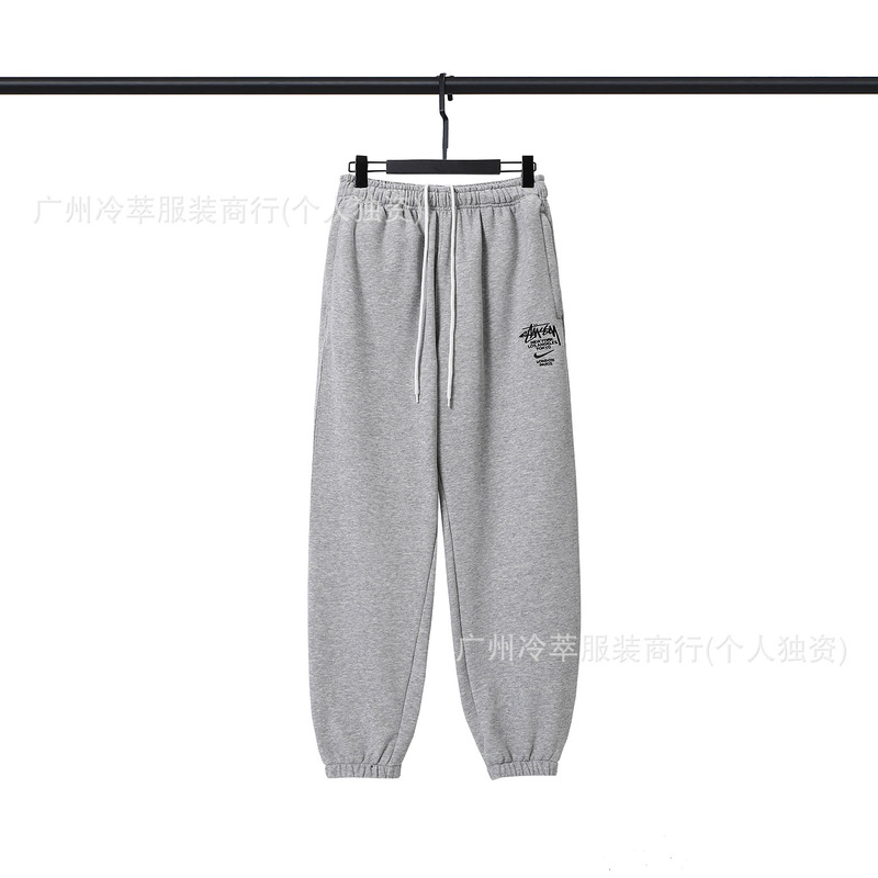 24现货跨境欧美外贸S字母联名系列刺绣宽松简约加绒套装代发|undefined