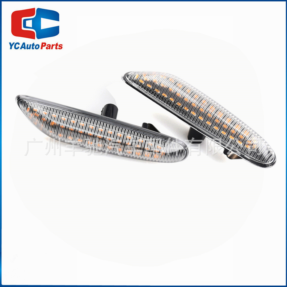 Aplicable a BMW E46 E90 E60 E88 X1 X3 flujo LED luz de dirección lateral luz lateral lámpara de hoja