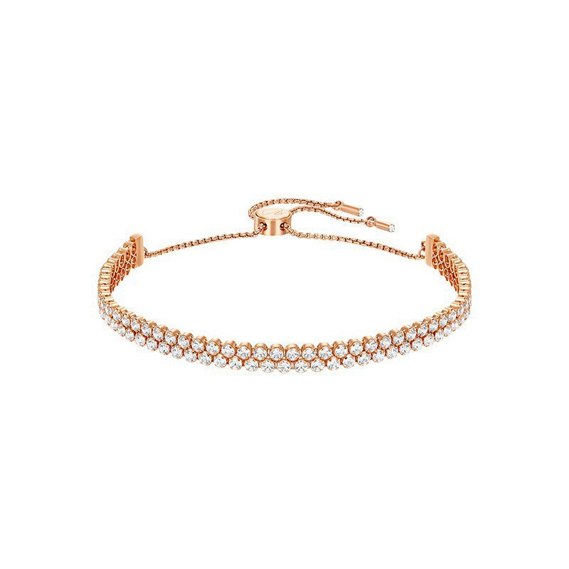 Shijia 1:1 Replica Double-Layer Double-Row Full Diamond Pull-Out Bracelet for Women with Swarovski Element Crystal Bracelet Manufacturer Dropshipping