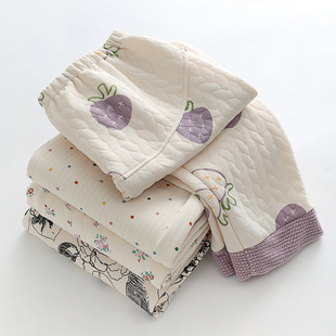 Spring and Autumn maternity pajama pants postpartum women's homewear trousers maternity sleeping pants can be worn outside Autumn lunar November pants